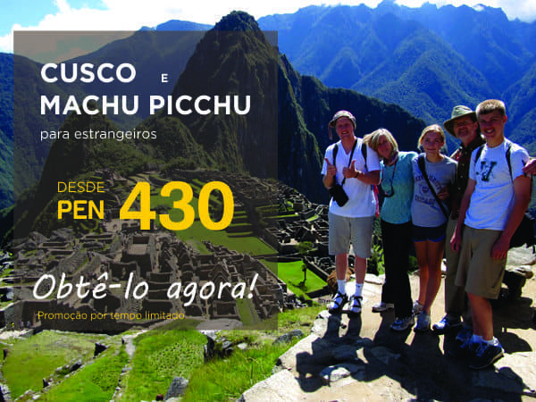 Tour Cusco + Machu Picchu 2, 3, 4, 5 Noites(Para Estrangeiros) desde US$ 285.00